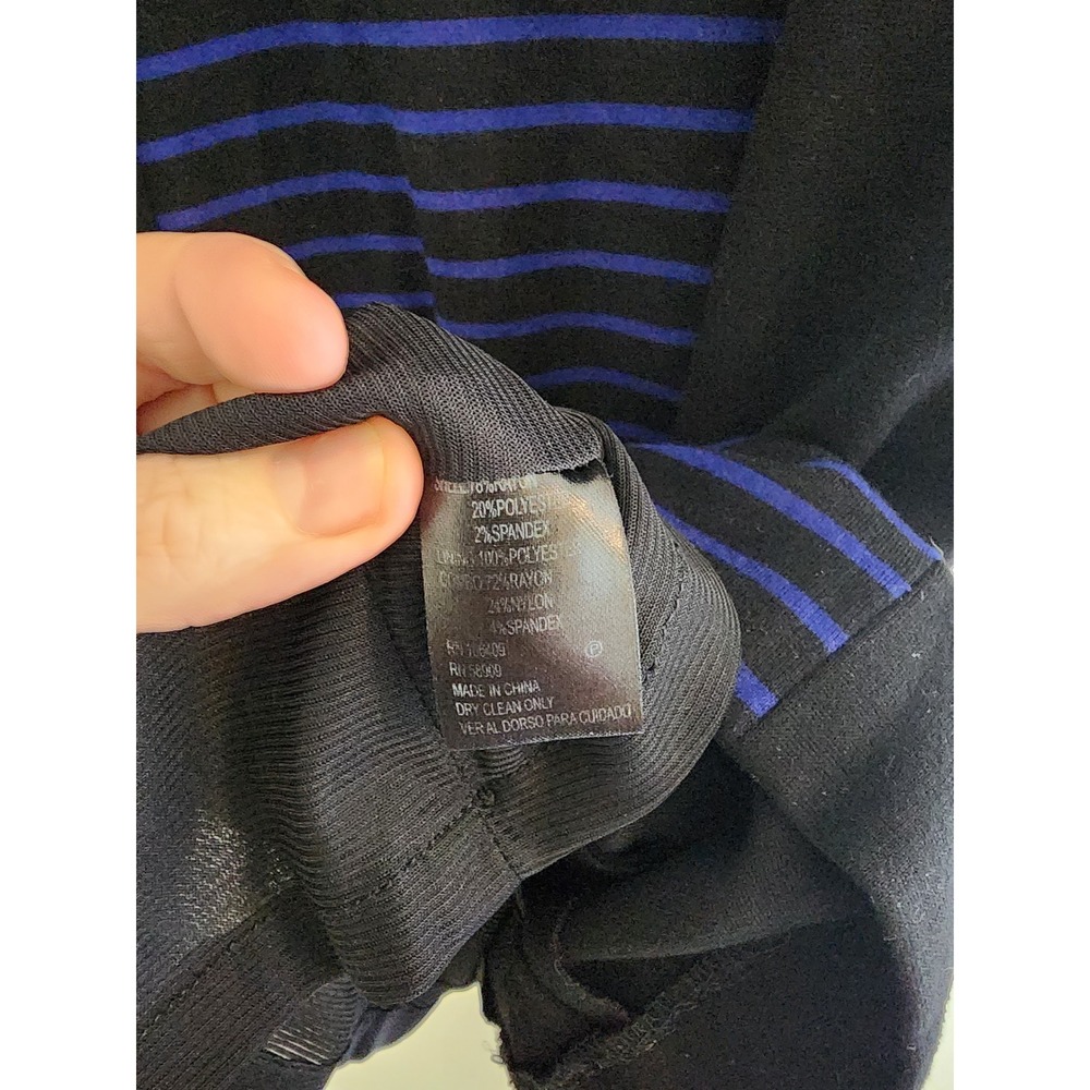 Antonio Melani Colorblock Striped Sheath‎ Dress Size 2 Stretch Career Workwear - Picture 4 of 5